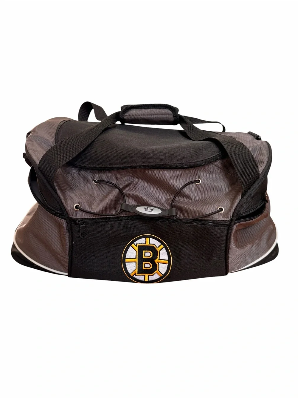 Boston Bruins Black and Gray Team Duffel Bag